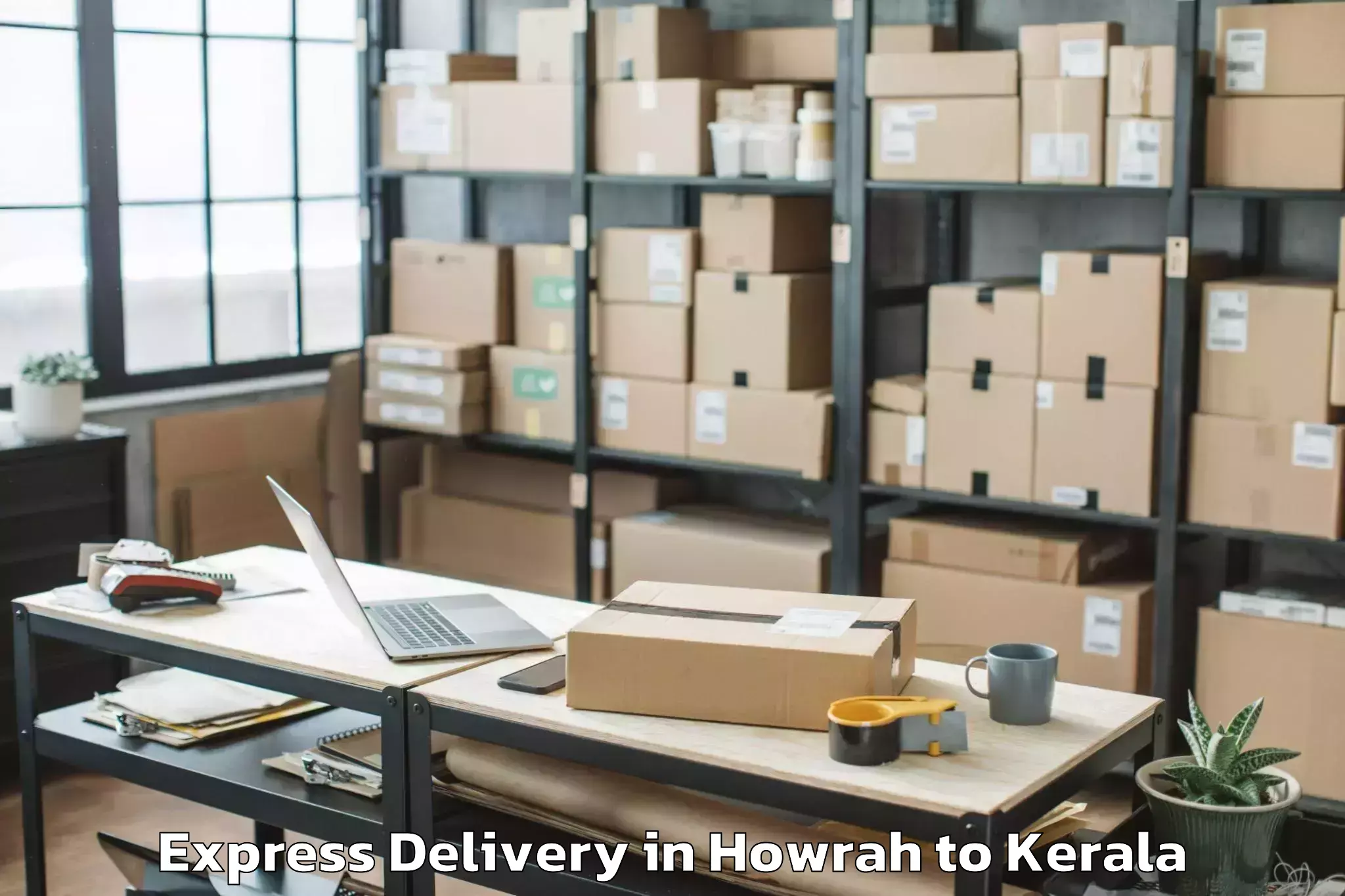 Leading Howrah to Kannur Airport Cnn New Express Delivery Provider